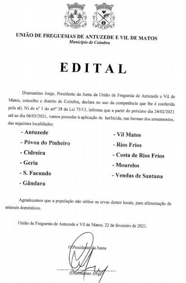 Edital - aplica&ccedil;&atilde;o de herbicida