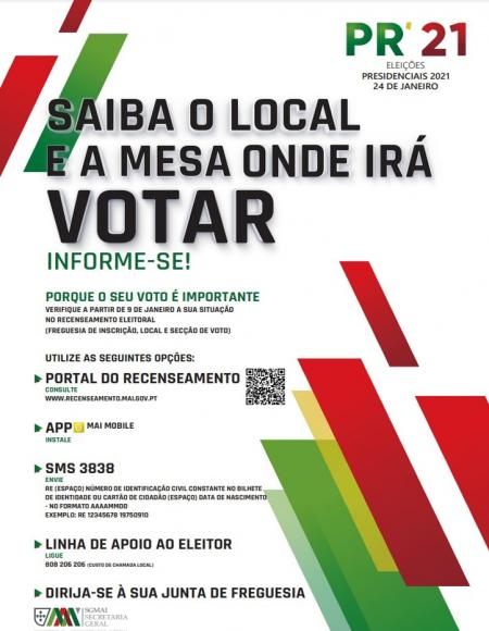 Elei&ccedil;&atilde;o para o Presidente da Rep&uacute;blica - 24 de janeiro de 2021